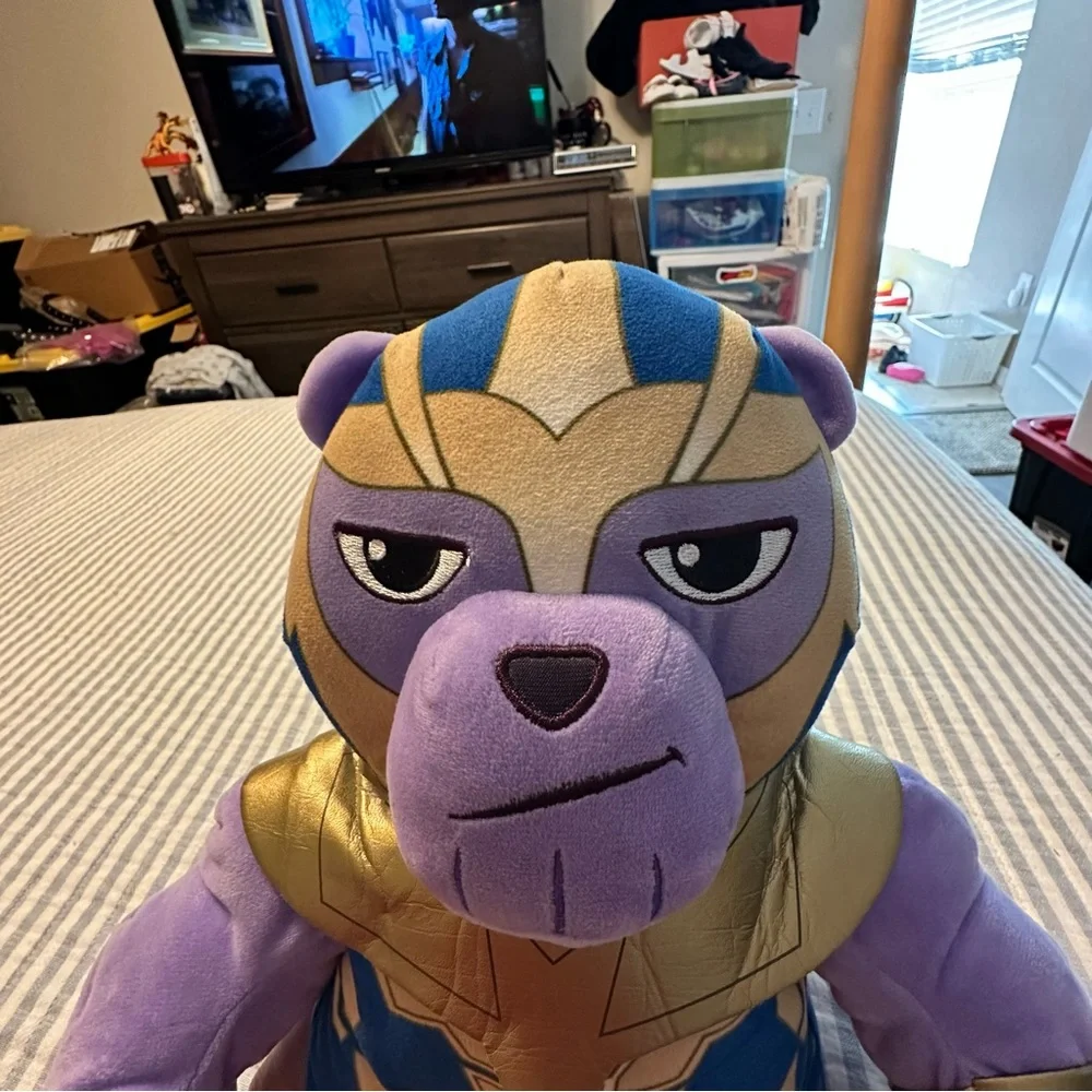 Build-A-Bear Marvel Avengers Thanos Plush Bear with Infinity Gauntlet 16